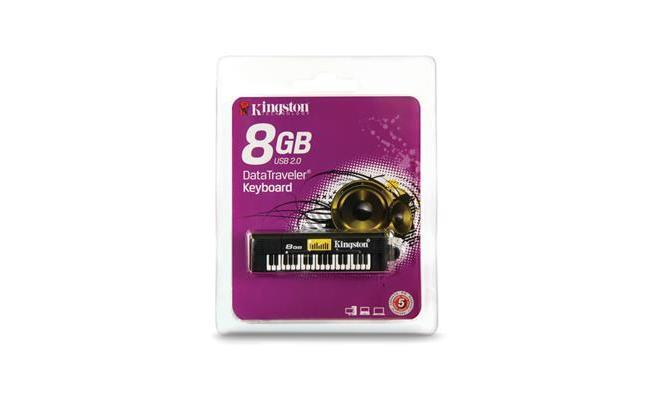 Kingston 8GB USB 2.0 Music Keyboard Shape